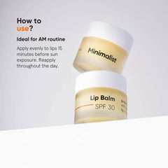 Baume à lèvres SPF 30 Minimalist pour protéger et nourrir