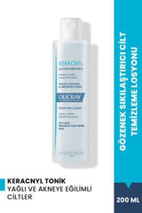 Ducray Keracnyl Lotion 200ml - Acne Treatment for Oily Skin, Daily Skincare