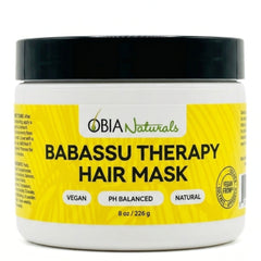 Mascarilla terapéutica capilar de babasú — Mascarilla capilar de acondicionamiento profundo para rizos