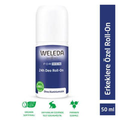 Weleda Natural Deodorant for Men, Aluminum-free Roll-On Deodorant with Organic Essential Oils - 1.69 fl oz