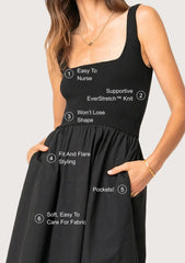 Illusion Dress - Black