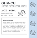 Advanced GHK-Cu Copper Peptide Face Cream 2400mg