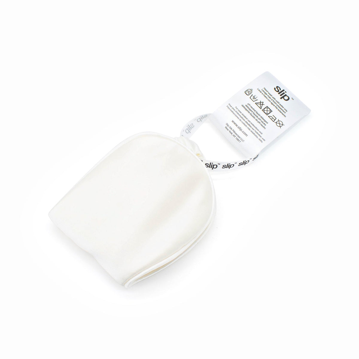 Masque de sommeil en pure soie slip WHITE - Boîte manquante
