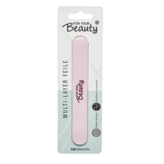 Lima de uñas multicapa de 6 capas For Your Beauty - Herramienta ecológica para dar forma a las uñas, certificada por FSC