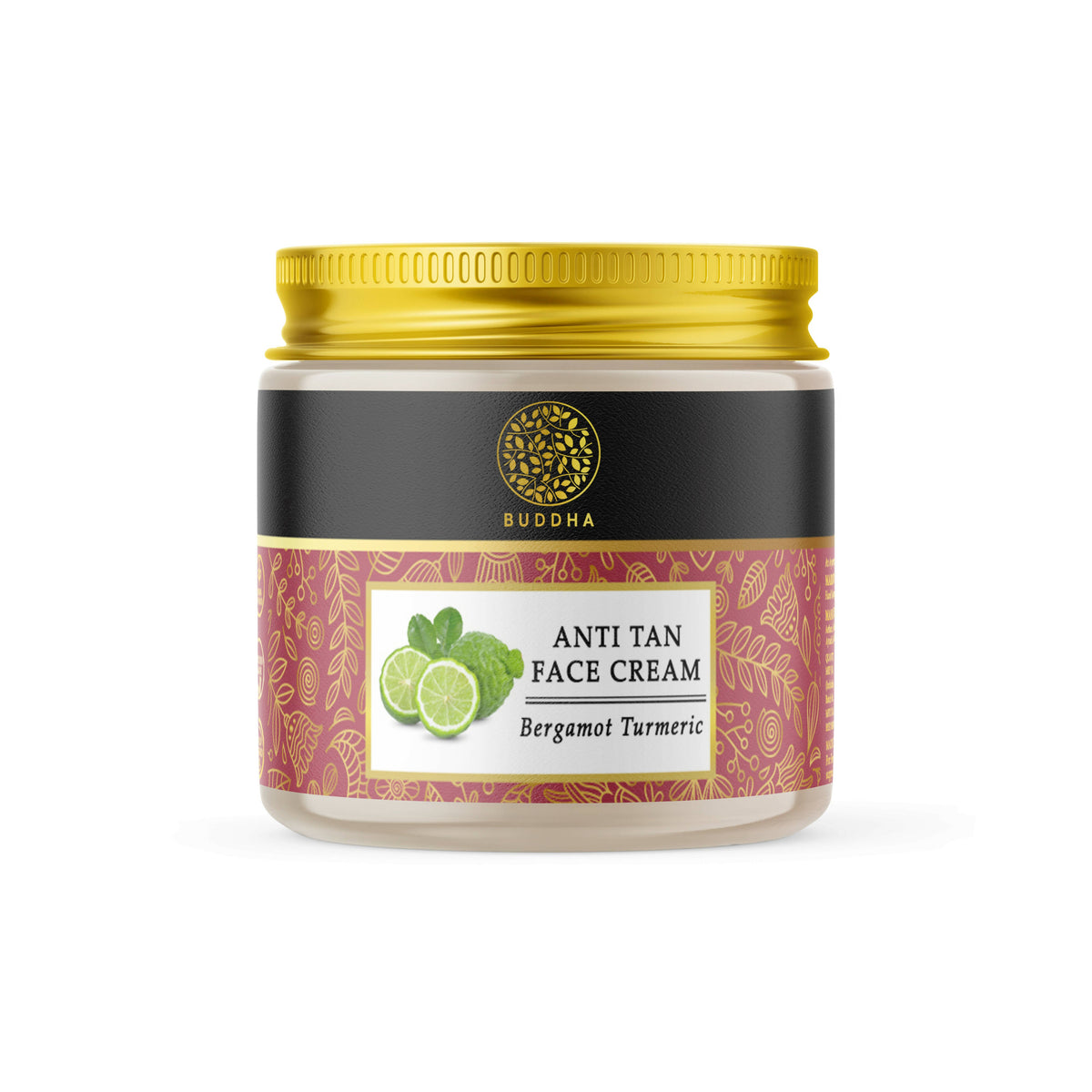 Crème visage naturelle Buddha anti-bronzage - Pour un teint éclatant, éliminer le bronzage et les taches brunes