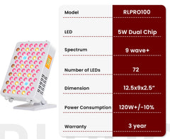 VitalGlow Core Red Light Therapy Panel | Compact Red & Near-Infrared Therapy System
