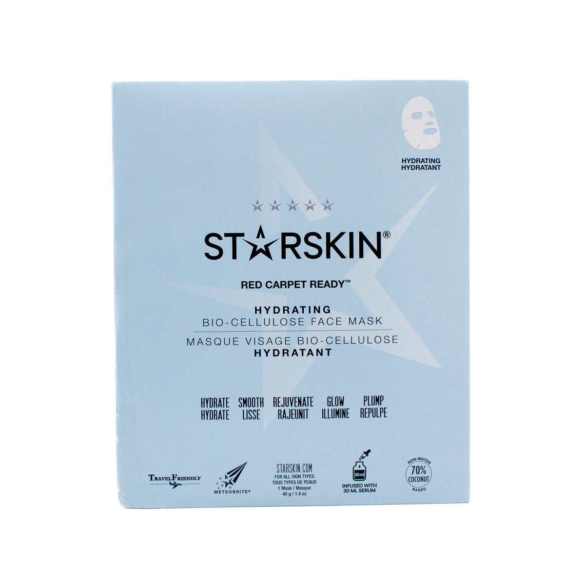 Masque hydratant pour le visage STARSKIN Red Carpet Ready 1 MASK - Boîte imparfaite