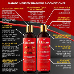Mango Shampoo & Conditioner Duo for Dry Hair