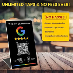 NFC215 Programmable for Google Review Card NFC Station Table 13.56Mhz QR code can be independently set to link Standing Card