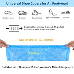 1000 Pcs Shoe Covers Disposable Non-Slip Reliable Shoe Covers for Indoors 15.7'' Adjustable Size Great Value Boot Covers for Ho