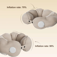 1 pc of compression inflatable neck pillow, portable adjustable U-shaped support pillow, office travel neck pillow