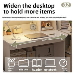 Desk, bookshelf, integrated computer desk, home bedroom, small table for students to learn to write