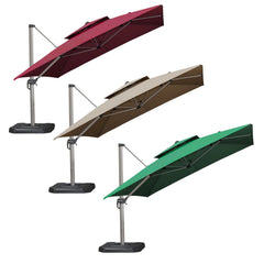 3X3M Outdoor Roman Umbrella Polyester Sunshade Umbrella Cloth Replacement Sunscreen and Rainproof Cloth Garden Courtyard