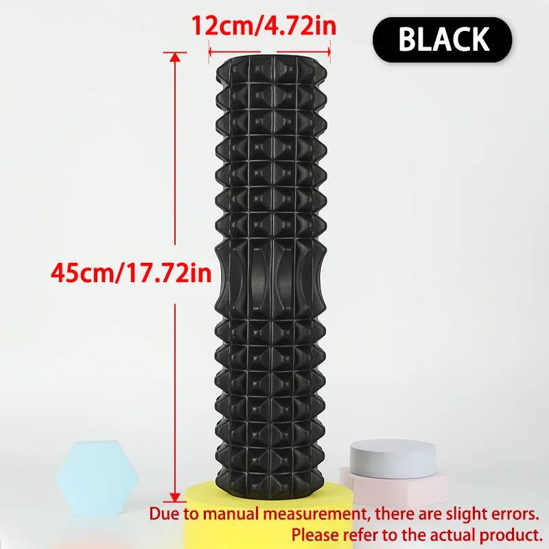 Foam Massage Roller – Hollow Column Fitness Roller for Muscle Relief, Physiotherapy & Sports Recovery (30cm & 45cm)