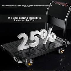 Heavy Duty Foldable Garden Cart Utility Wagon All Terrain Wheels Steel Dump Bed Hauling Mulch Firewood Plants Tools Carrito