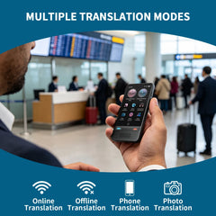 Language Translator Device AI Translation Support ChatGPT 138 Languages Translation Two Way Real Time Voice Translation
