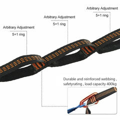 2/6Pcs 100x2.5cm Hammock Straps Nylon Swing Hanging Belt Adjustable Camping Hanging Strap Hammock Accessory for Outdoor Garden