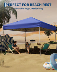 10x10 FT Pop Up Canopy Tent, Slant Leg Instant Outdoor Shelter UV Protection Waterproof With Carry Bag For Patio Garden Beach