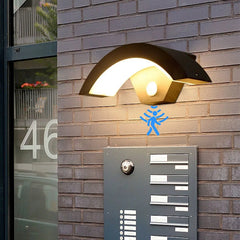 Semicircular Wall Lamp IP65 Waterproof Outdoor Wall Light with Sensor Garden Lights Street Corridor Stairs  Garden Porch