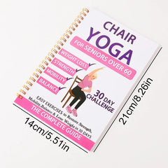 30 Day Chair Yoga Guide Weight Loss Muscle Strength Flexibility Beginner Seated Workout English Book for Seniors & Adults