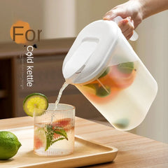 Plastic Fridge Jug with Filter Lid, Plastic Water Pitchers with Handle, Heat Resistant Water Jug, Large Capacity Juice Pitcher