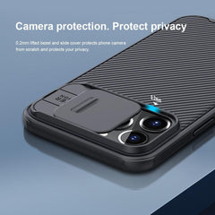 Étui de protection unique pour appareil photo pour iPhone 14 Pro Max / pour iPhone 13 Pro, avec cache coulissant protecteur pour appareil photo, coque rigide pour iPhone 12 mini, ajustée, fine, antichoc, avec cache coulissant pour appareil photo
