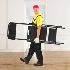 3 Step stool Ladder with Handrails 330 lbs folding Attachable Tool