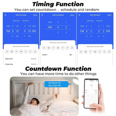 Smart Socket WiFi EU Plug 20A With Power Monitoring Timer Home Outlet Support Google Alice SmartThings Alexa