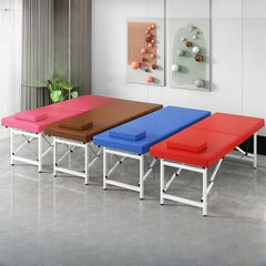 Portable Folding Massage Table Lightweight Adjustable Height Spa Salon Home Therapy Bed Face Cradle Carry Case Furniture