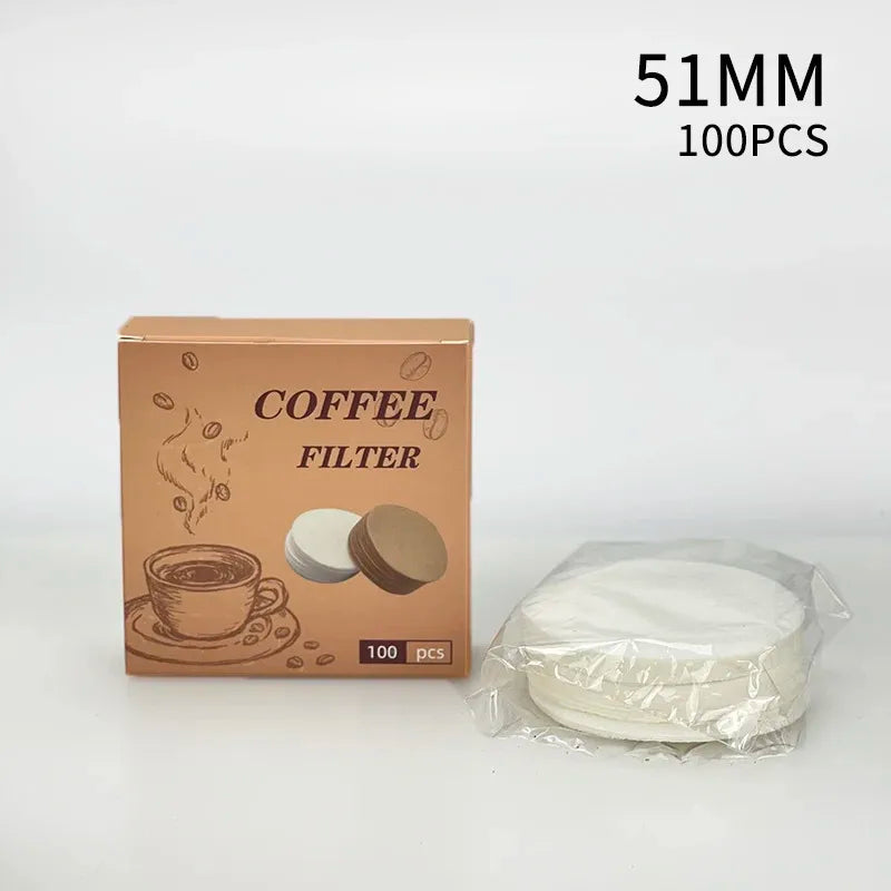 Coffee Filter Paper Espresso Paper Filters 51mm 53mm 58mm 100pcs Puck Screen For Delonghi Breville Portafilter Machine Tools