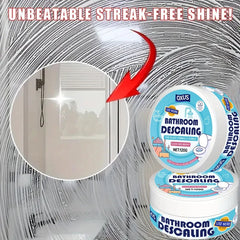 Powerful Bathroom Glass Polish Gel • Hard Water Stain Remover & Scale Cleaner for Shower Doors, Tiles, Stainless Steel • Multi-S
