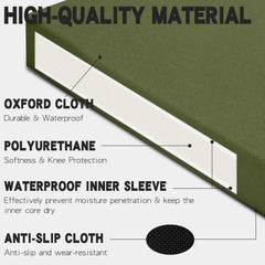 Extra Thick Garden Knee Pad Waterproof Easy Clean Portable Non-Slip Kneeling Cushion for Outdoor Gardening, Flooring, Repairs