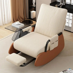 Reclining chair lunch break folding lazy sofa chair adults can sit reclining office nap chair balcony household rocking chair