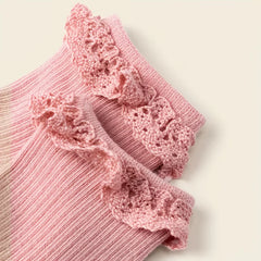 5 pairs of baby girl children lace socks spring and summer socks dispensing anti-slip floor socks