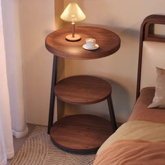Modern Wooden Nightstand Bedside Table Cabinet Bedroom Furniture 2 Drawers Storage USB Charging Space Saving Furniture Bedroom