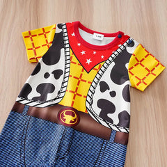 0-18months cosplay newborns Baby Clothes One-Piece Cartoon Anime short-Sleeved Trousers Banquet Summer Fashion neonatal clothing