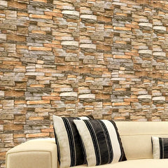 70cmx1/2/3/5/10m 3D Paper Wall Adhesive Living Room PVC Self-adhesive Panels Home Decoration Wallpapers Waterproof Wall Stickers