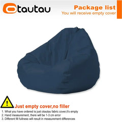 OTAUTAU Outdoor Waterproof Bean Bag Cover No Filler Garden Beach Camping Swimming Pool Floating Beanbag Pouf Chair Oxford DD022