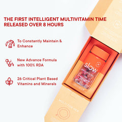 Wellbeing Nutrition Slow Cápsulas multivitamínicas + omega para ella