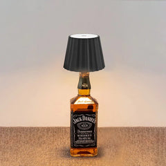 Wine Bottle LED Wireless Table Lamp 2000mAh 7 Colors Dimmable RGB USB Rechargeable Dining Table Lights Beverage Lamp Top touch