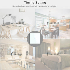 Work with Tuya WIFI Smart Home Switch Light Wall US/EU Glass Touch Panel Voice Wireless Remote Control by Alexa Google Home