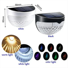 Solar Fence Light Outdoor Waterproof Wall Lamps Garden Energy Light Festoon Decoration LED for Garden Step Patio Stairs 1-24PCS