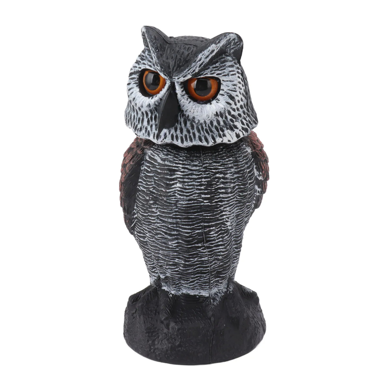 Owl Decoy Owl Decoy to Scare Birds Plastic Shake Head Owl Decoy To Scare Birds Away Scarecrow Fake Owl Outdoor Garden Decoration