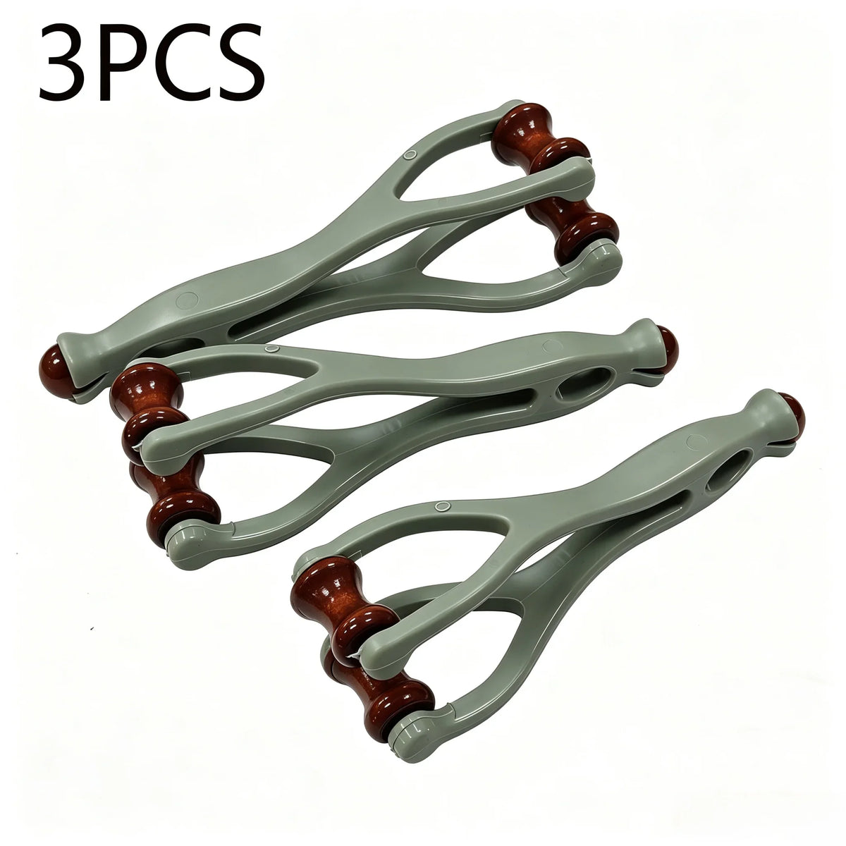 Finger Massager Solid Wood Finger Massage Roller Joint Massage Roller Acupoint Meridian 360 Roller Finger Massager Promote Blood