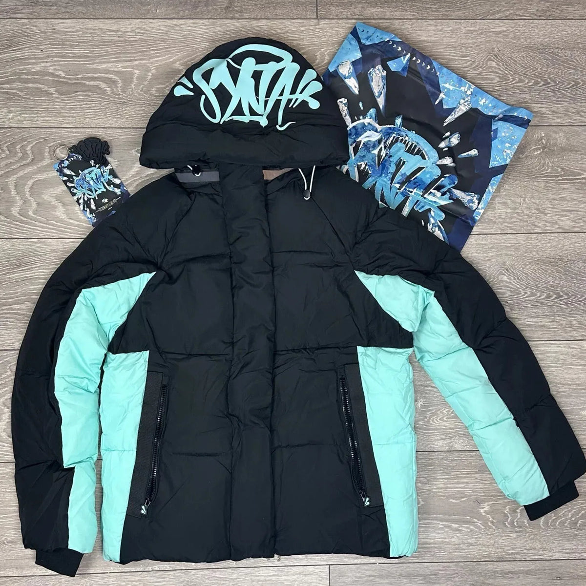 New Black RO Style Shark Head Hooded Puffer Jackets For Men Women Loose Streetwear Full Zip Up Cotton Winter Parkas emo