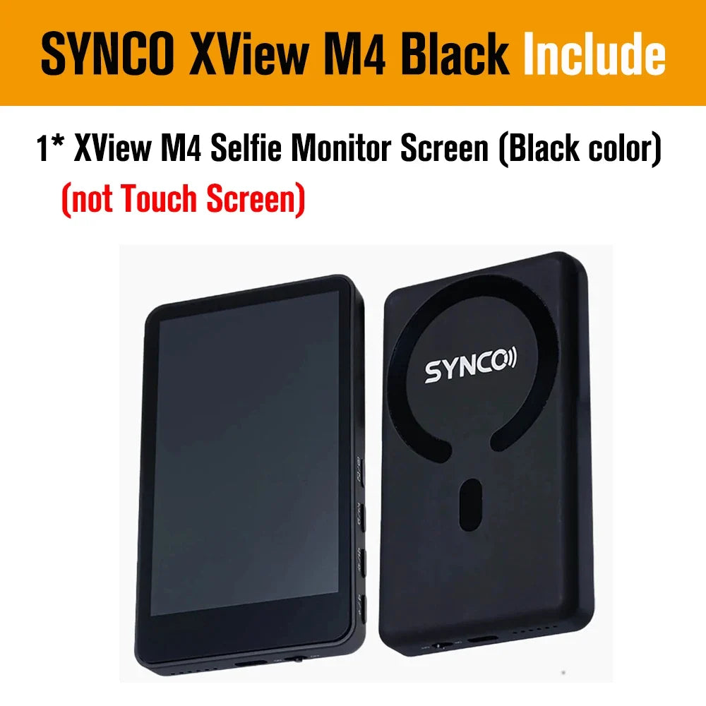 SYNCO XView M4 / M4 AI / M4 Touch Screen Selfie Monitor Screen Vlogging Monitor for iPhone Android Live Streaming TikTok Vlog