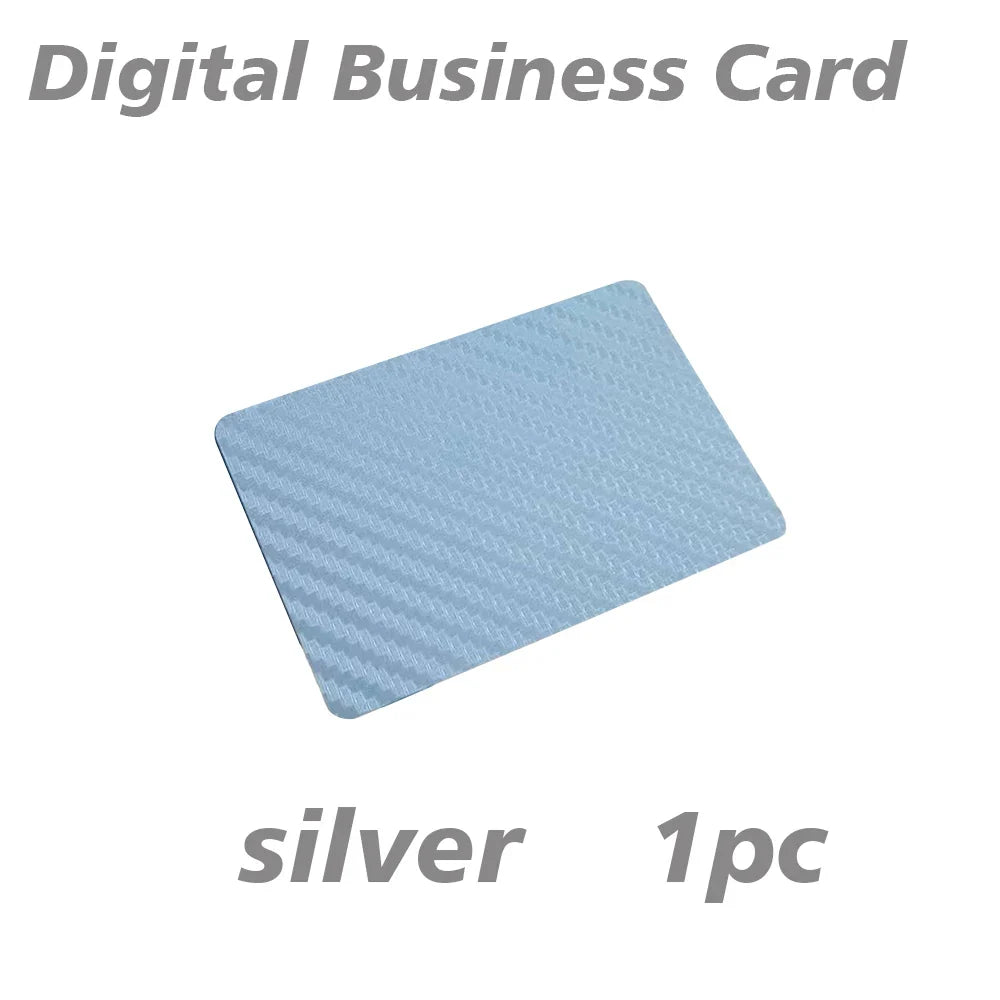 1Piece Digital Business Card Social Share NFC Carbon Fiber Smart NFC Card Business Card Fast Reading Ntag 215 Blank NFC Card