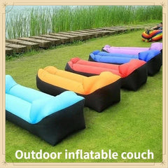Lazy Foldable Portable Inflatable Lounger Comfort Camping Inflatable Sofa Outdoor Waterproof Air Mattress Beach LeisureFurniture