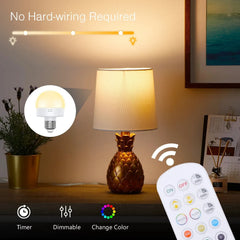 LED Night Light Rechargeable Light Bulbs 5V USB E27/E26 LED Lamp RGB Led Bulb Night Lights Remote Control Lighting Home Decor