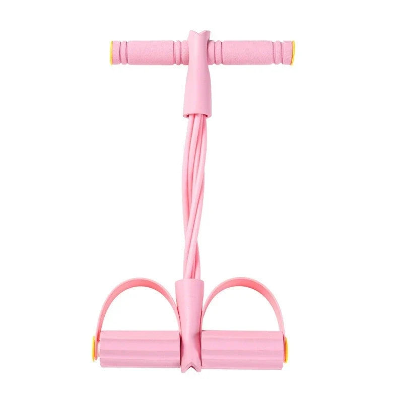 6 Tube Foot Pedal Resistance Band Elastic Pull Rope Abdominal Trainer Home Yoga Slim Leg Arm Back Fitness Workout Equipment